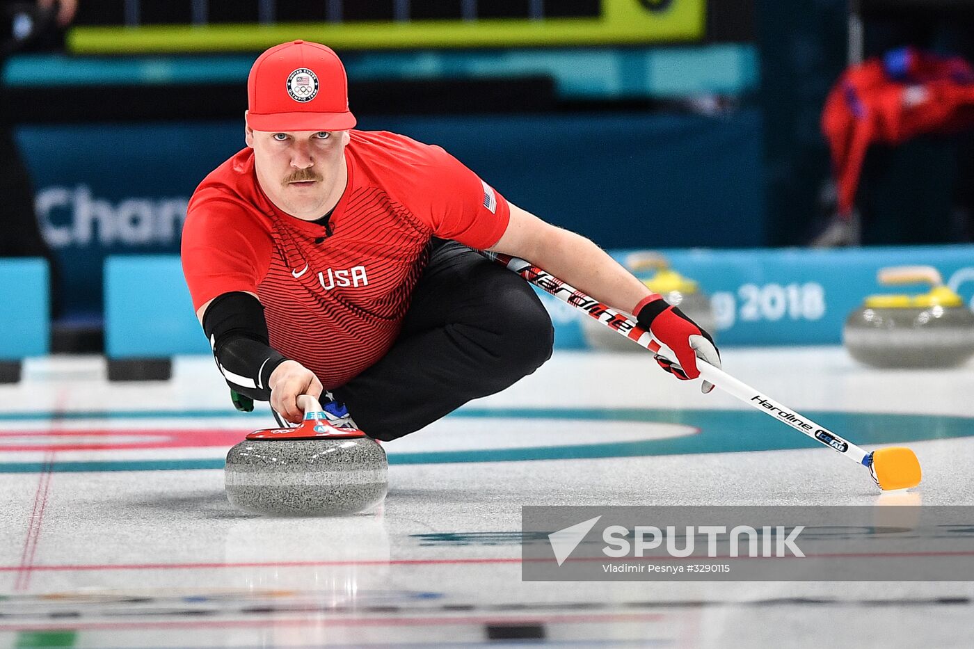 2018 Winter Olympics. Curling. Mixed doubles. US vs. Russia