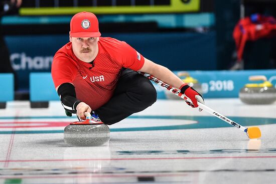 2018 Winter Olympics. Curling. Mixed doubles. US vs. Russia