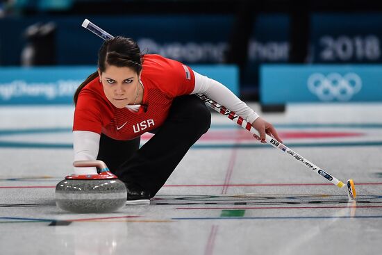 2018 Winter Olympics. Curling. Mixed doubles. US vs. Russia