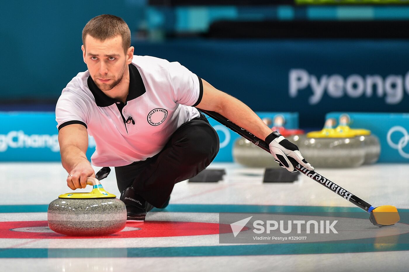 2018 Winter Olympics. Curling. Mixed doubles. US vs. Russia