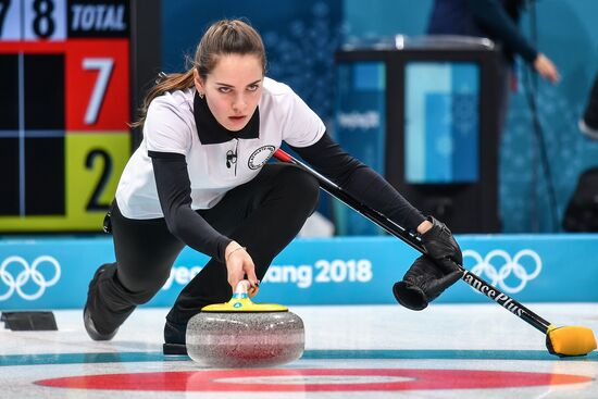 2018 Winter Olympics. Curling. Mixed doubles. US vs. Russia
