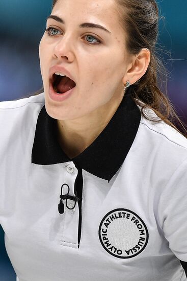 2018 Winter Olympics. Curling. Mixed doubles. US vs. Russia
