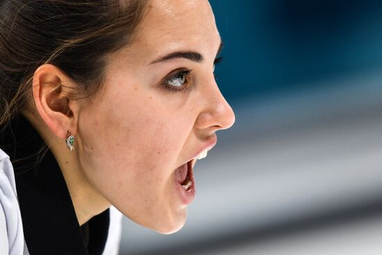 2018 Winter Olympics. Curling. Mixed doubles. US vs. Russia