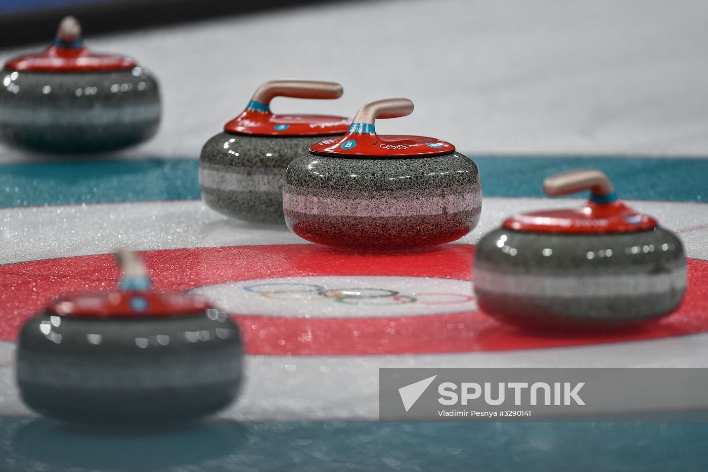2018 Winter Olympics. Curling. Mixed doubles. US vs. Russia