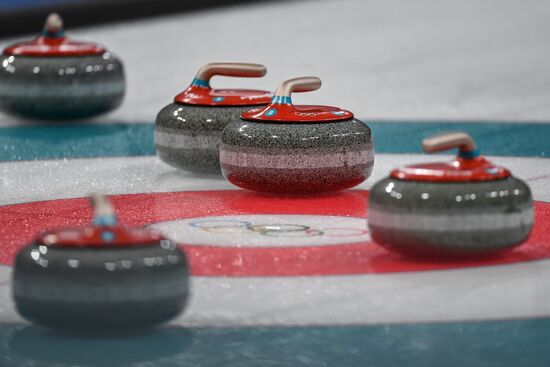 2018 Winter Olympics. Curling. Mixed doubles. US vs. Russia