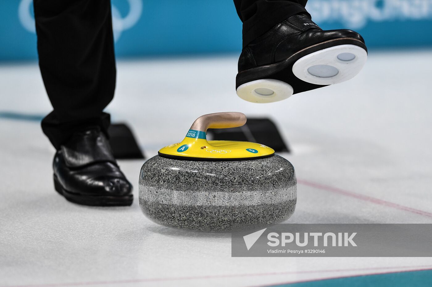 2018 Winter Olympics. Curling. Mixed doubles. US vs. Russia