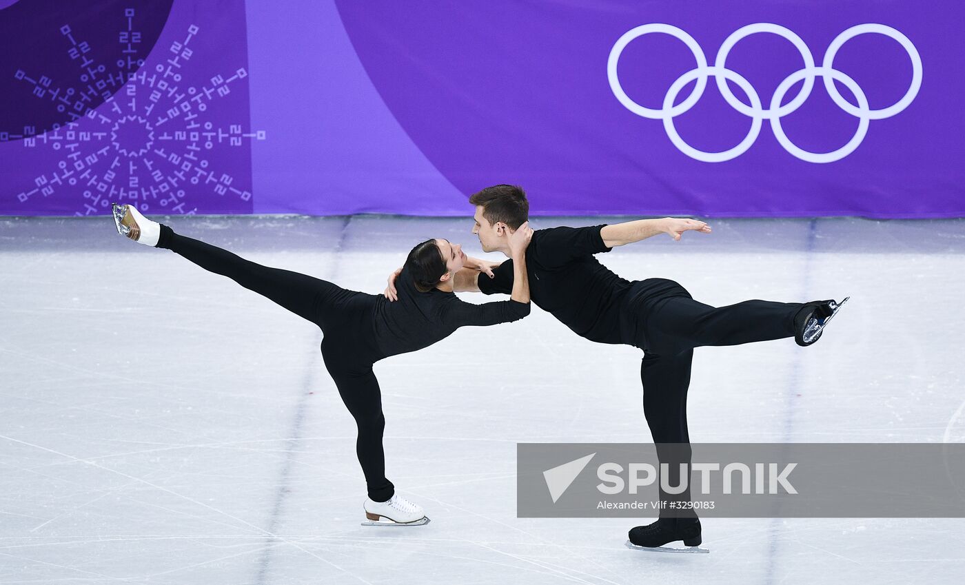 2018 Winter Olympics. Figure skating. Pairs. Training sessions
