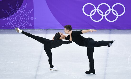2018 Winter Olympics. Figure skating. Pairs. Training sessions