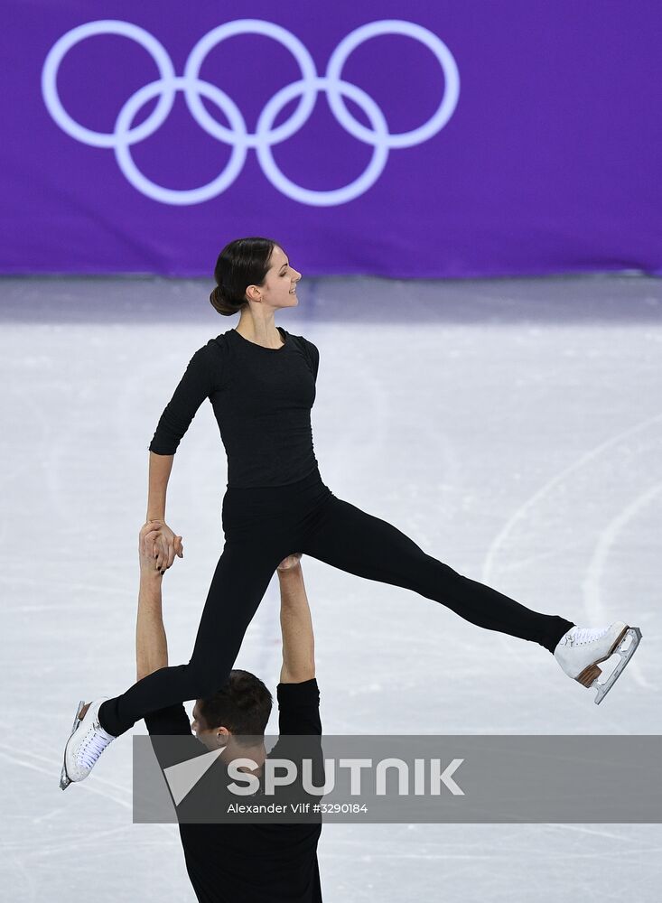 2018 Winter Olympics. Figure skating. Pairs. Training sessions
