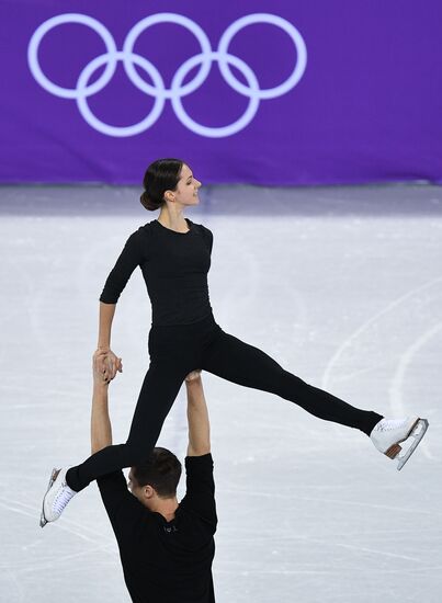 2018 Winter Olympics. Figure skating. Pairs. Training sessions