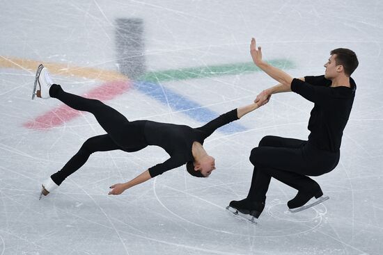 2018 Winter Olympics. Figure skating. Pairs. Training sessions