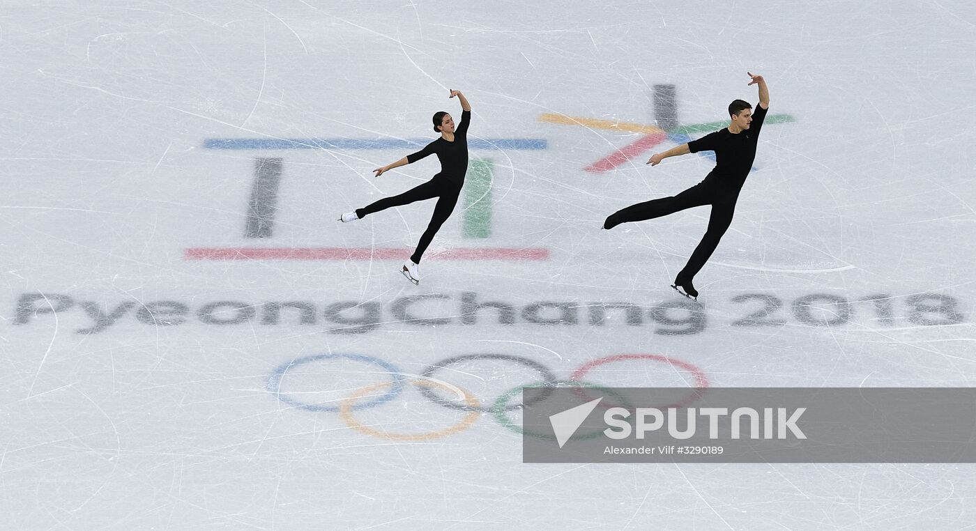 2018 Winter Olympics. Figure skating. Pairs. Training sessions