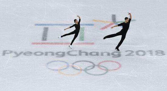 2018 Winter Olympics. Figure skating. Pairs. Training sessions