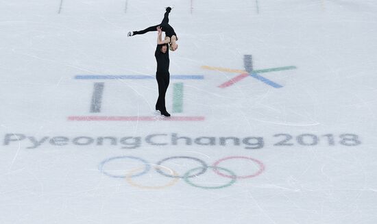 2018 Winter Olympics. Figure skating. Pairs. Training sessions