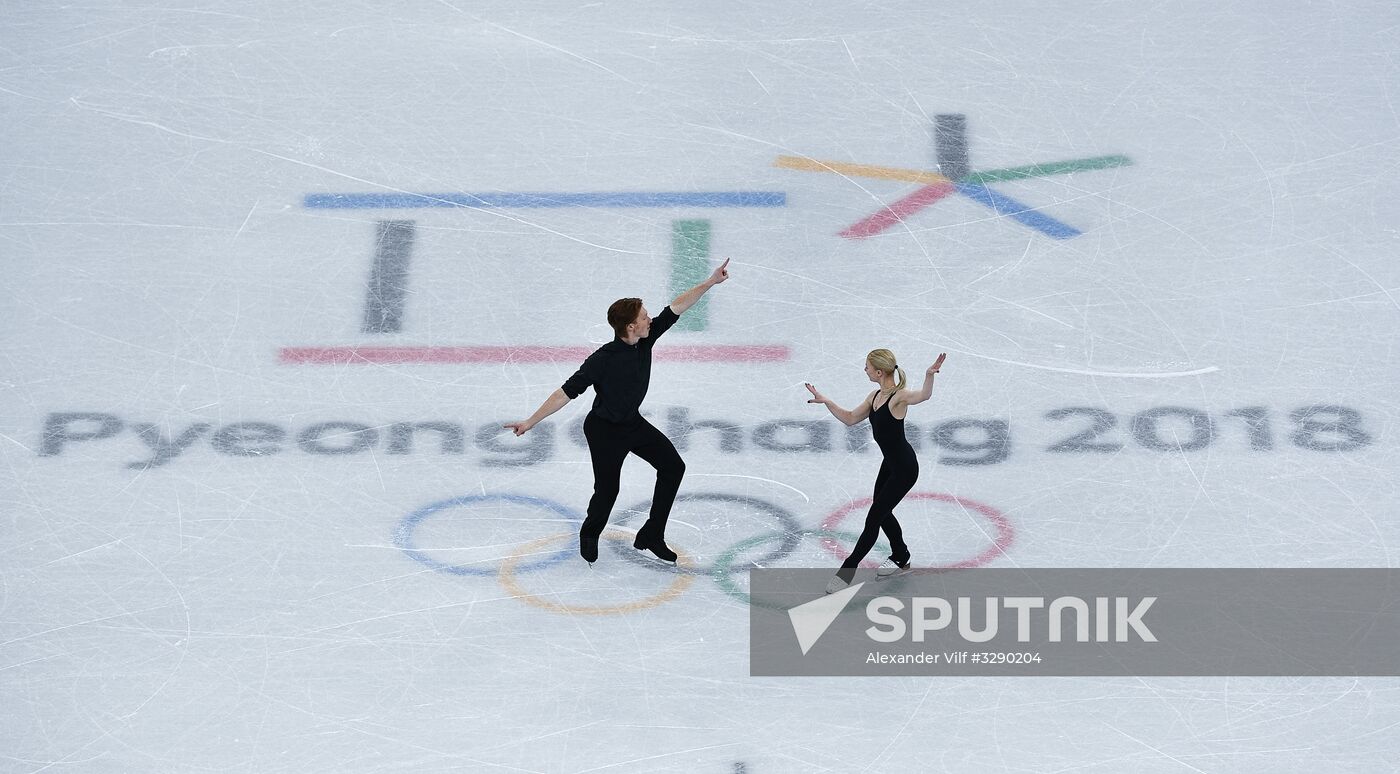 2018 Winter Olympics. Figure skating. Pairs. Training sessions