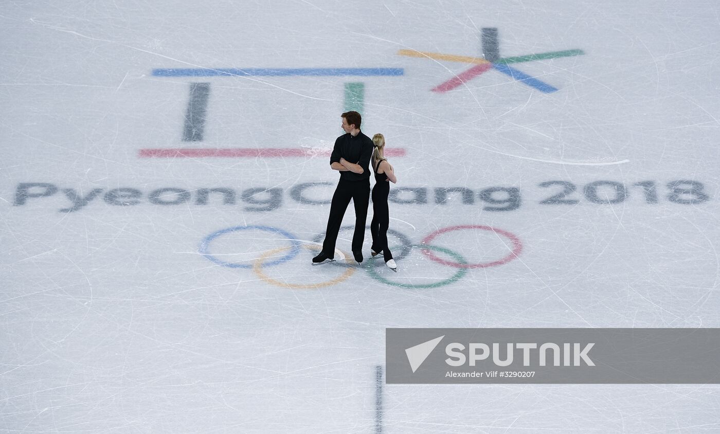 2018 Winter Olympics. Figure skating. Pairs. Training sessions