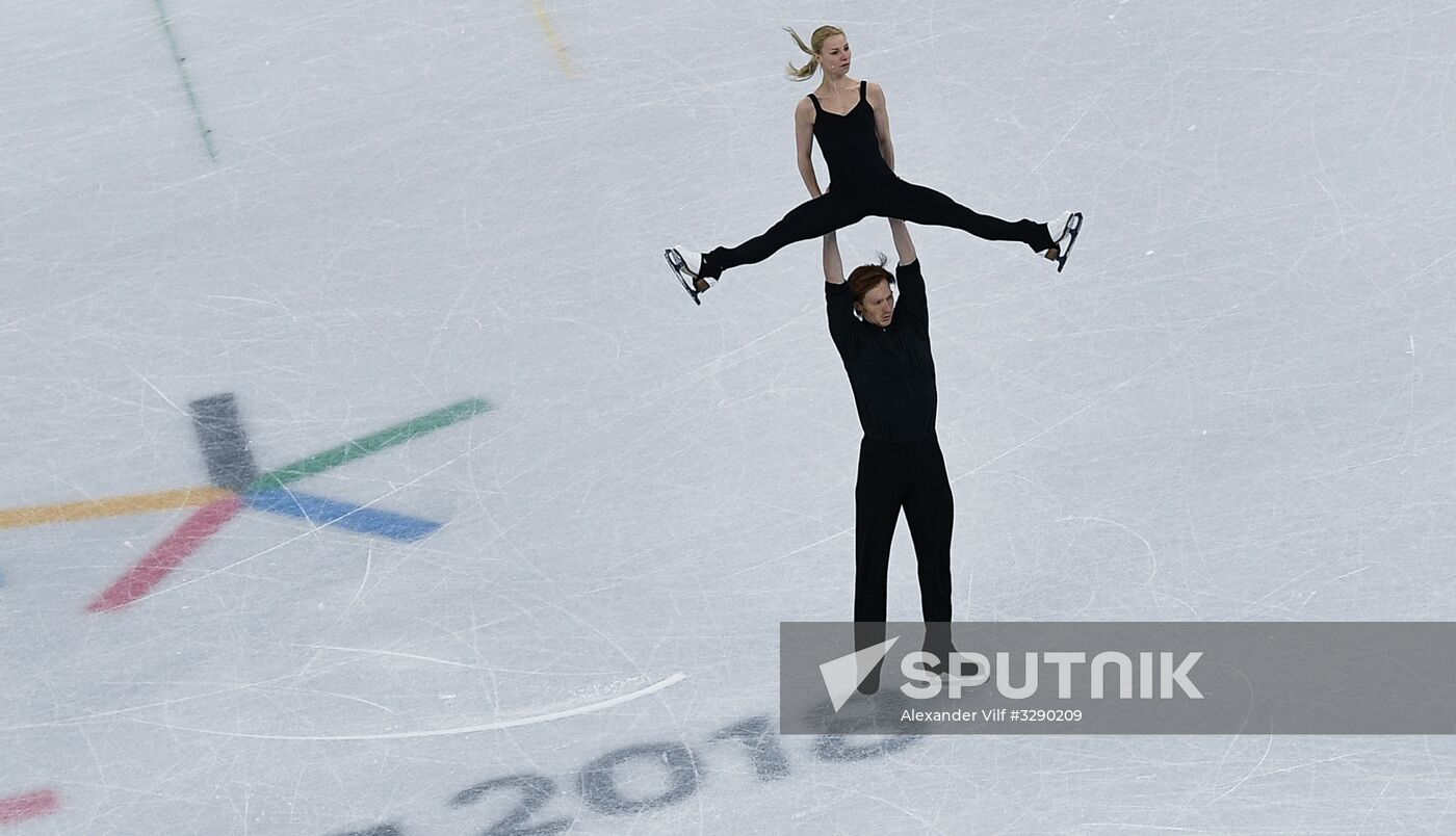 2018 Winter Olympics. Figure skating. Pairs. Training sessions