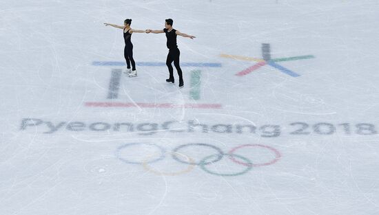2018 Winter Olympics. Figure skating. Pairs. Training sessions