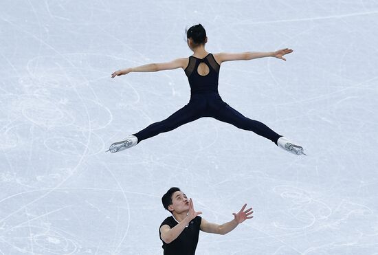 2018 Winter Olympics. Figure skating. Pairs. Training sessions