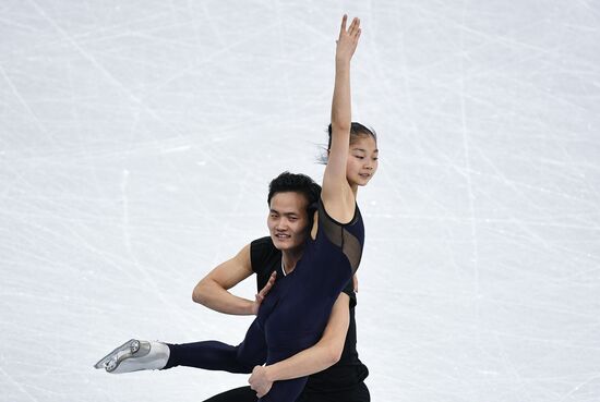 2018 Winter Olympics. Figure skating. Pairs. Training sessions