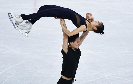 2018 Winter Olympics. Figure skating. Pairs. Training sessions