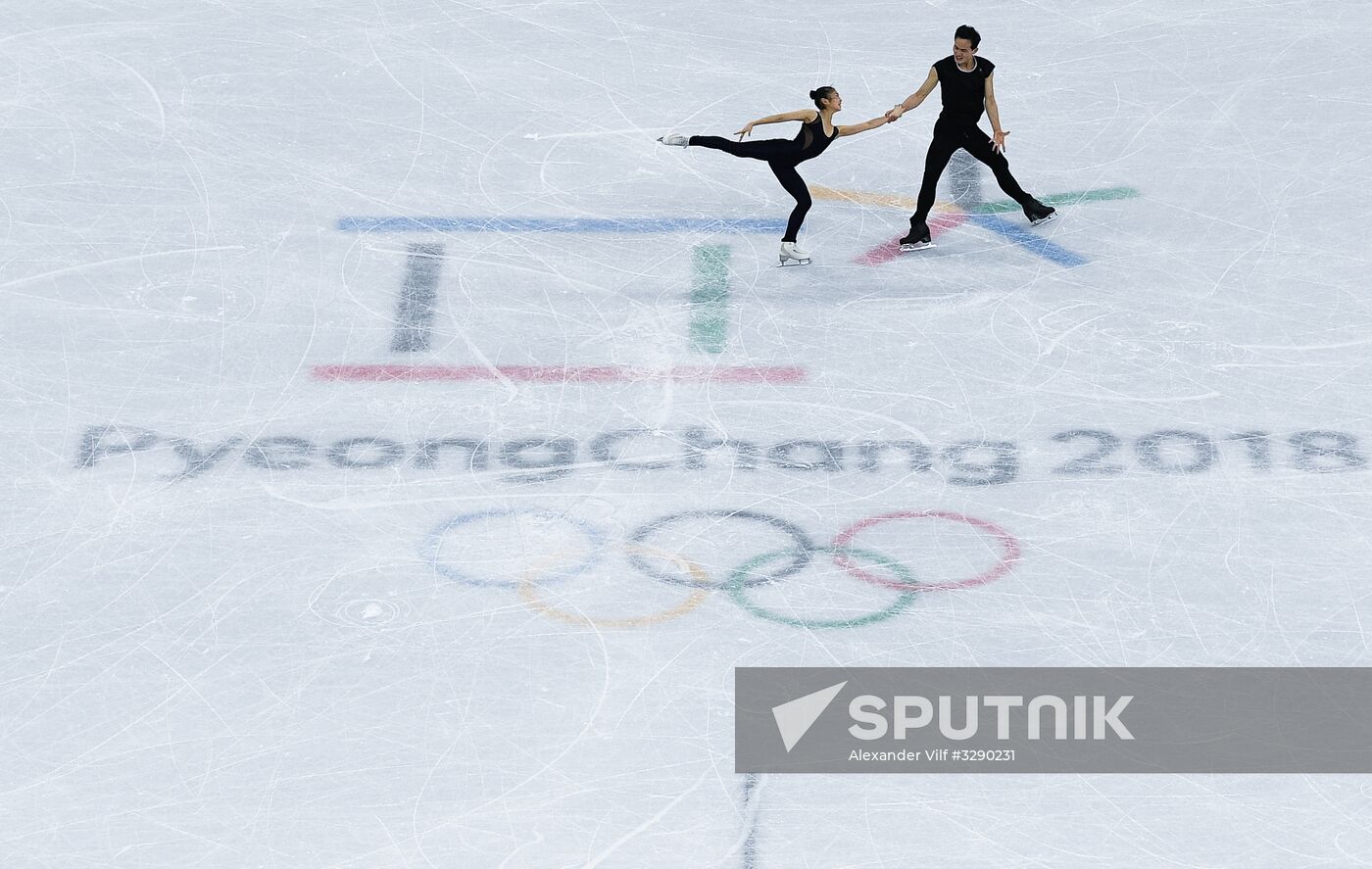 2018 Winter Olympics. Figure skating. Pairs. Training sessions