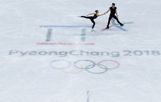 2018 Winter Olympics. Figure skating. Pairs. Training sessions
