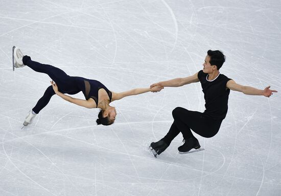 2018 Winter Olympics. Figure skating. Pairs. Training sessions