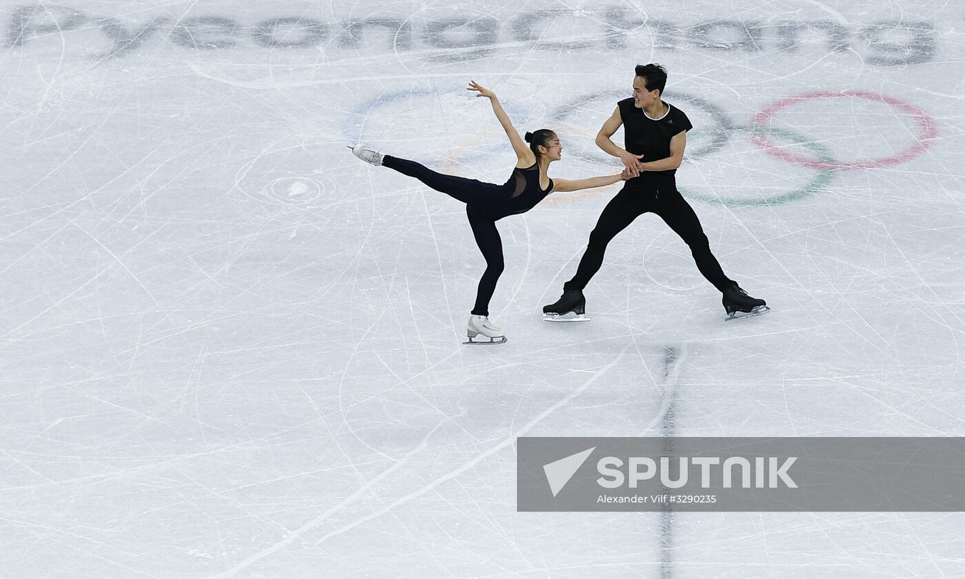 2018 Winter Olympics. Figure skating. Pairs. Training sessions