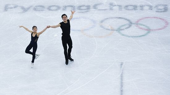 2018 Winter Olympics. Figure skating. Pairs. Training sessions