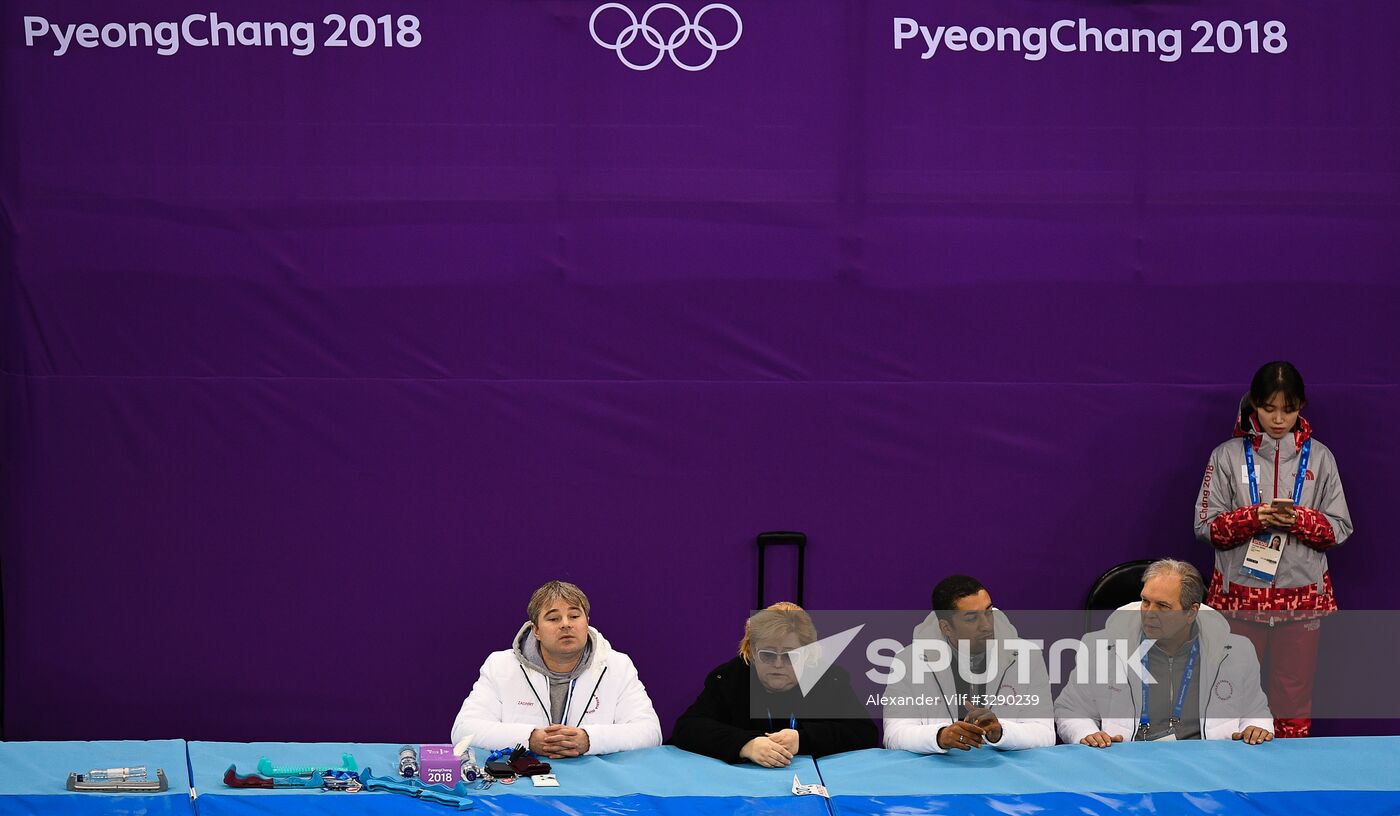 2018 Winter Olympics. Figure skating. Pairs. Training sessions