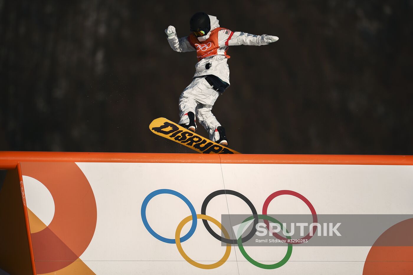 2018 Winter Olympics. Snowboarding. Slopestyle. Training sessions