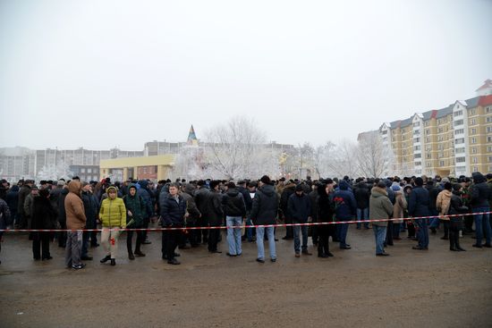 Paying last respects to Major Roman Filipov in Voronezh