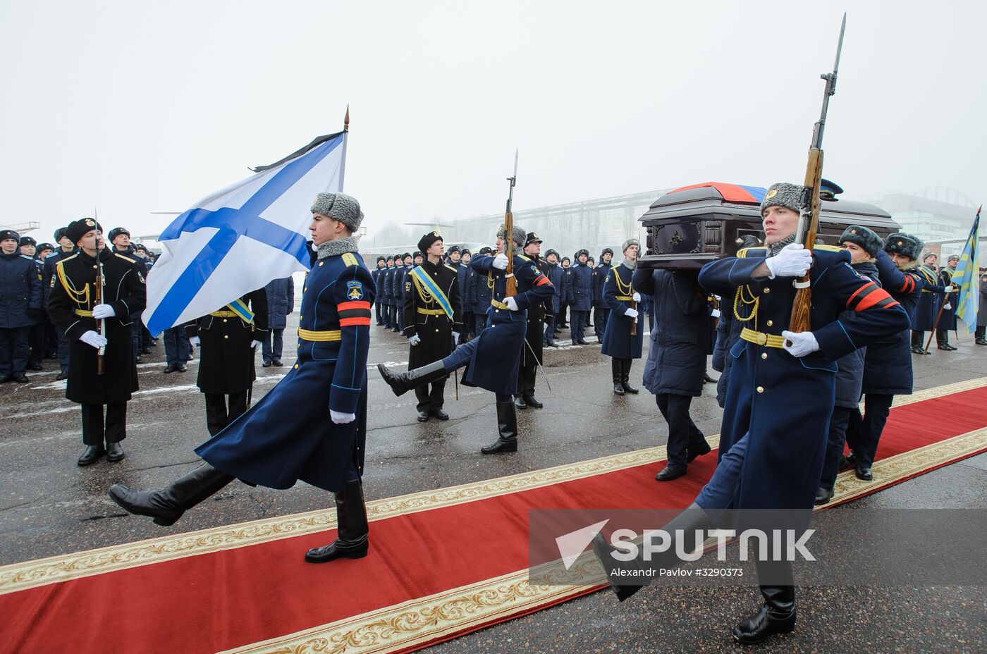 Paying last respects to Major Roman Filipov in Voronezh