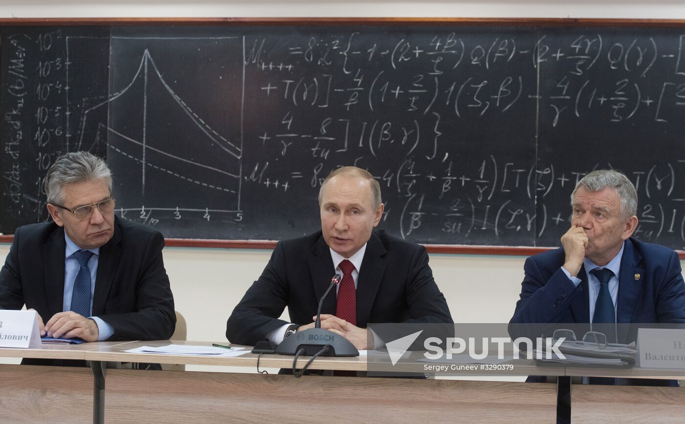 Russian President Vladimir Putin's working trip to Novosibirsk
