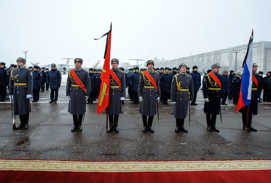 Paying last respects to pilot Roman Filipov in Voronezh