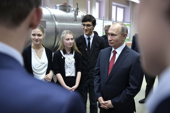 Russian President Vladimir Putin's working trip to Novosibirsk