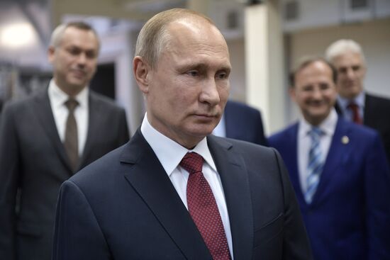 Russian President Vladimir Putin's working trip to Novosibirsk