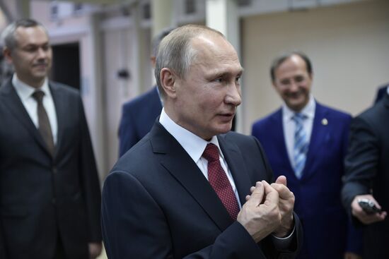 Russian President Vladimir Putin's working trip to Novosibirsk