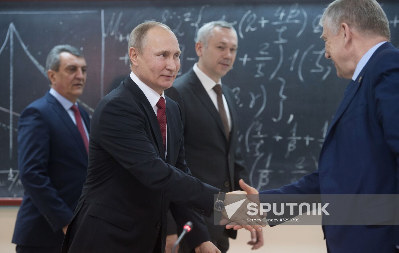 Russian President Vladimir Putin's working trip to Novosibirsk