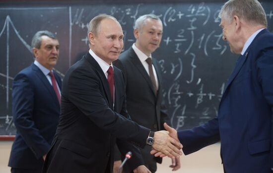 Russian President Vladimir Putin's working trip to Novosibirsk
