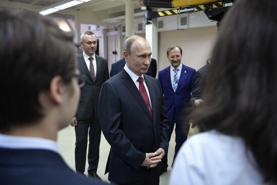 Russian President Vladimir Putin's working trip to Novosibirsk