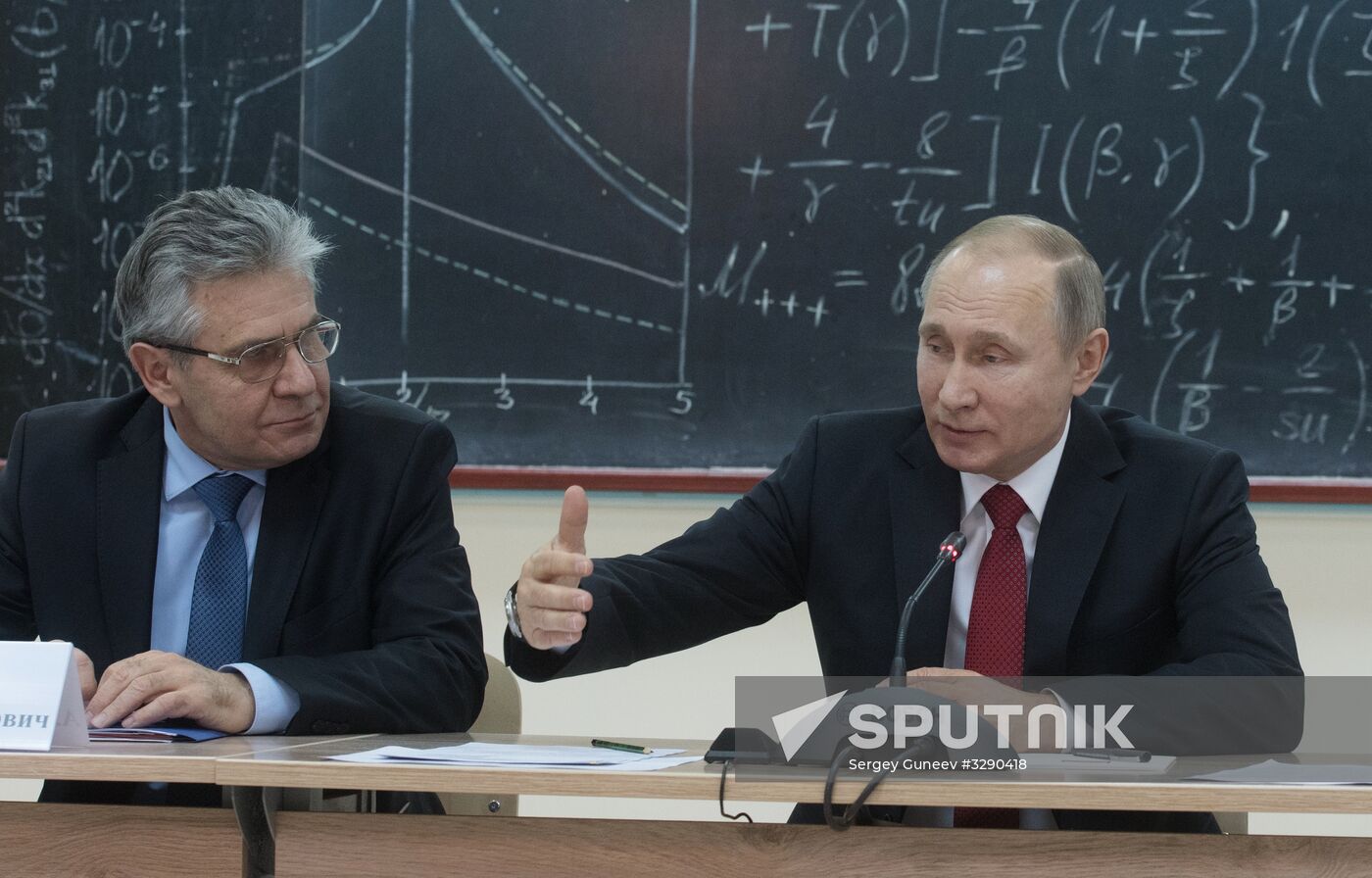 Russian President Vladimir Putin's working trip to Novosibirsk