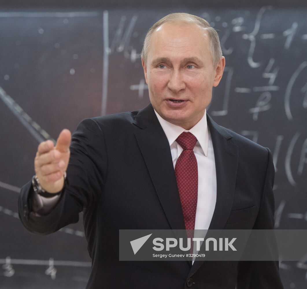 Russian President Vladimir Putin's working trip to Novosibirsk