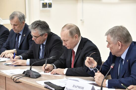 Russian President Vladimir Putin's working trip to Novosibirsk
