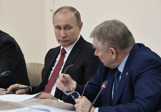 Russian President Vladimir Putin's working trip to Novosibirsk