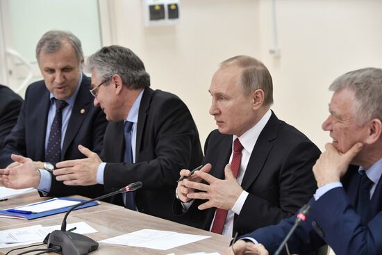 Russian President Vladimir Putin's working trip to Novosibirsk
