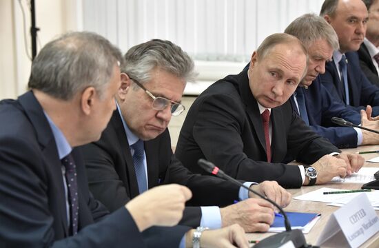 Russian President Vladimir Putin's working trip to Novosibirsk