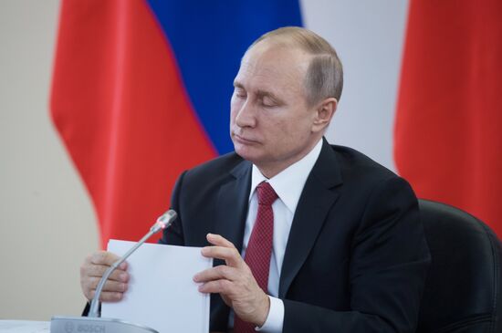 Russian President Vladimir Putin's working trip to Novosibirsk