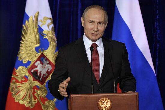 Russian President Vladimir Putin's working trip to Novosibirsk
